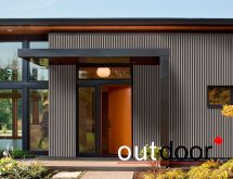 Универсальная серая панель ДПК Outdoor 3D с шлифовкой