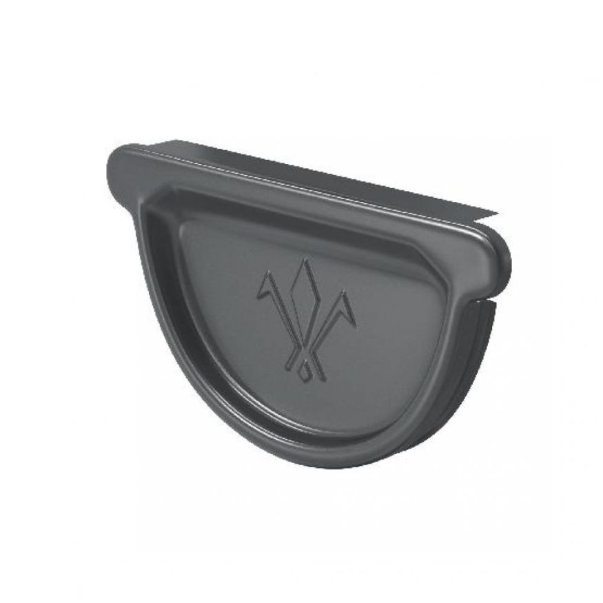 Универсальная заглушка с резиновым уплотнителем Aquasystem, тёмно-серый RAL 7024, 125/90 купить в Ростове-на-Дону