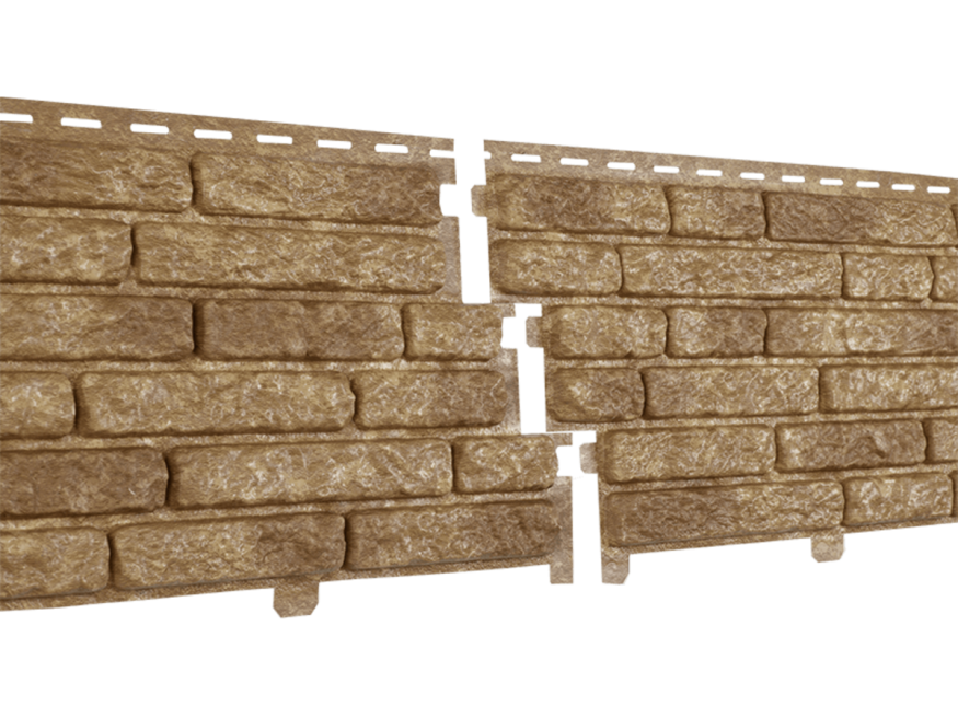 Фасадные панели Ю-Пласт, Стоун Хаус Кварцит, Темно-Бежевый купить в Ростове-на-Дону