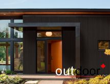 Панель ДПК Outdoor 3D с черной шлифованной поверхностью