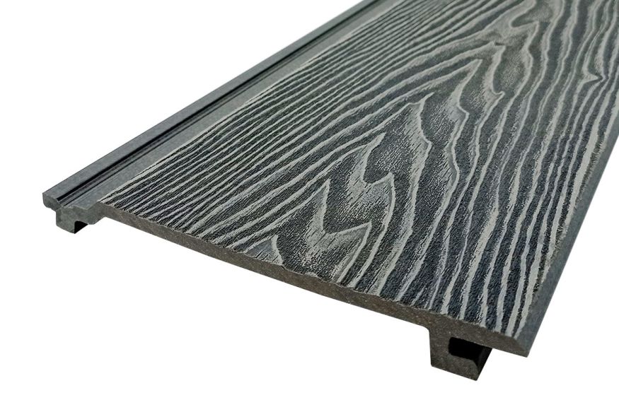 Сайдинг из ДПК Darvolex 3D тиснение Серый  купить в Ростове-на-Дону