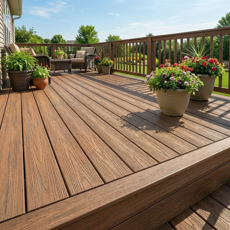 Террасная доска ДПК GardenParkett Табула, Светло-коричневый купить в Ростове-на-Дону