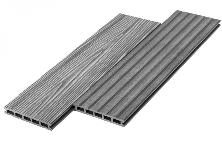 Террасная доска ДПК RusDecking Unodeck Mogano - Серый купить в Ростове-на-Дону