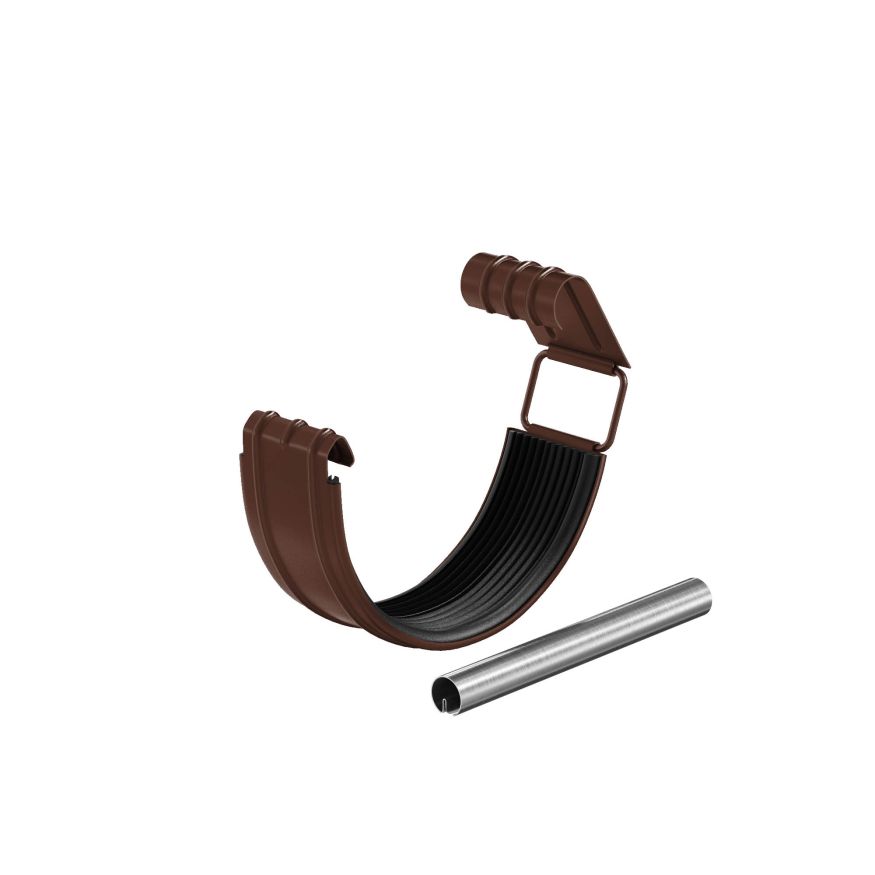 Соединитель желоба в комплекте Aquasystem, PU MATT, RAL 8017 Коричневый 150/100 купить в Ростове-на-Дону