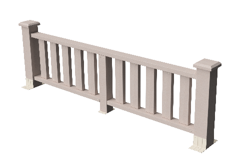 Декоративное ограждение из ДПК GRINDERDECO Эрес в цвете выбеленный дуб купить в Ростове-на-Дону