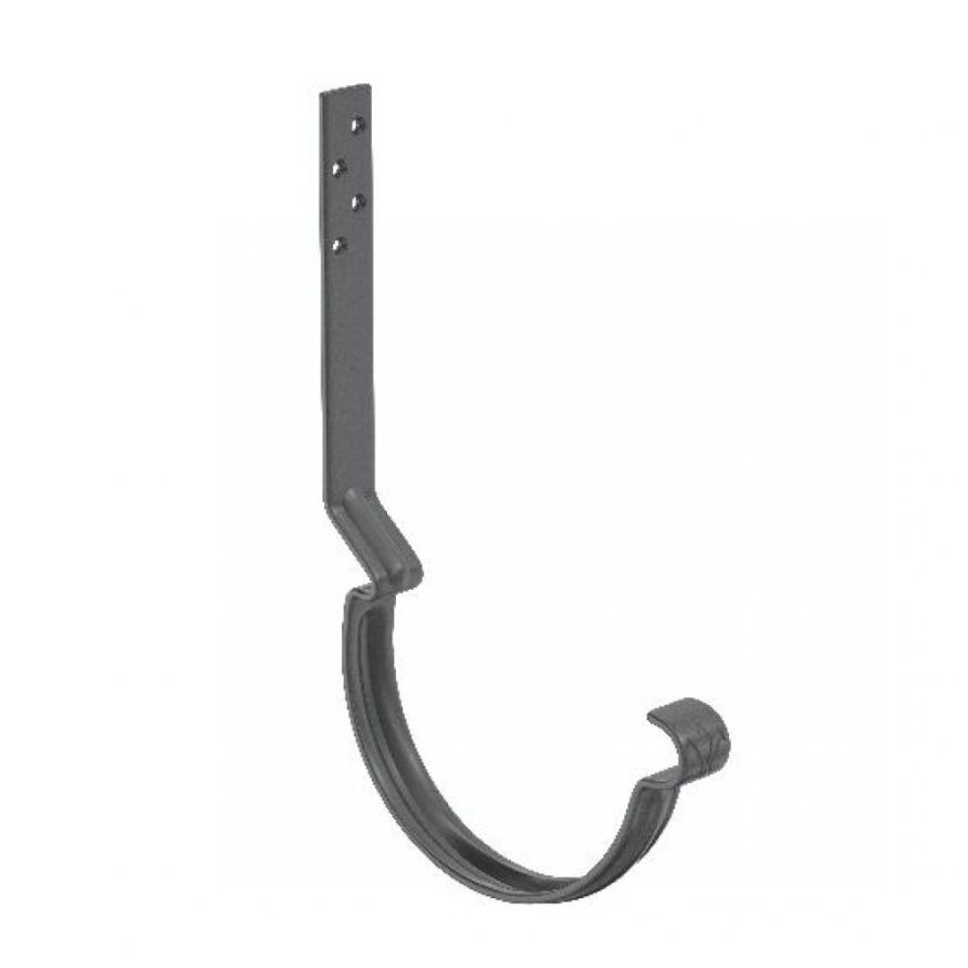 Длинный модернизированный крюк для крепления желоба Aquasystem, RAL 7024 Тёмно-серый 125/90 купить в Ростове-на-Дону