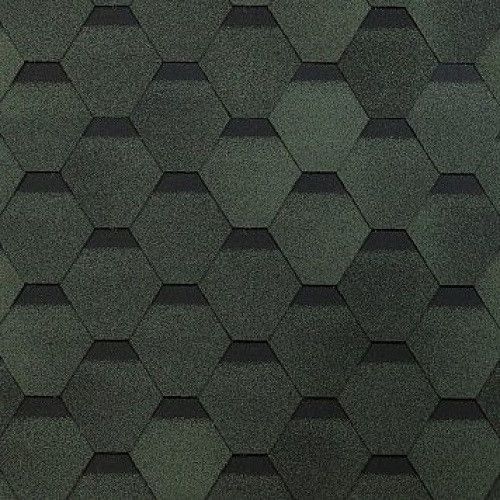 Гибкая черепица Shinglas, Оптима, Зеленый цвет купить в Ростове-на-Дону