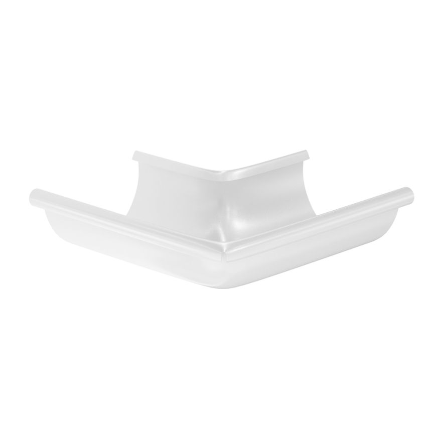 Угол желоба наружный Aquasystem, RAL 9003 Белый 150/100 купить в Ростове-на-Дону