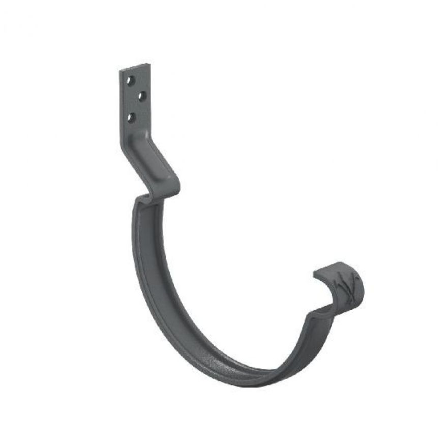Короткий крюк для крепления желоба Aquasystem, RAL 7024 Тёмно-серый 125/90 купить в Ростове-на-Дону