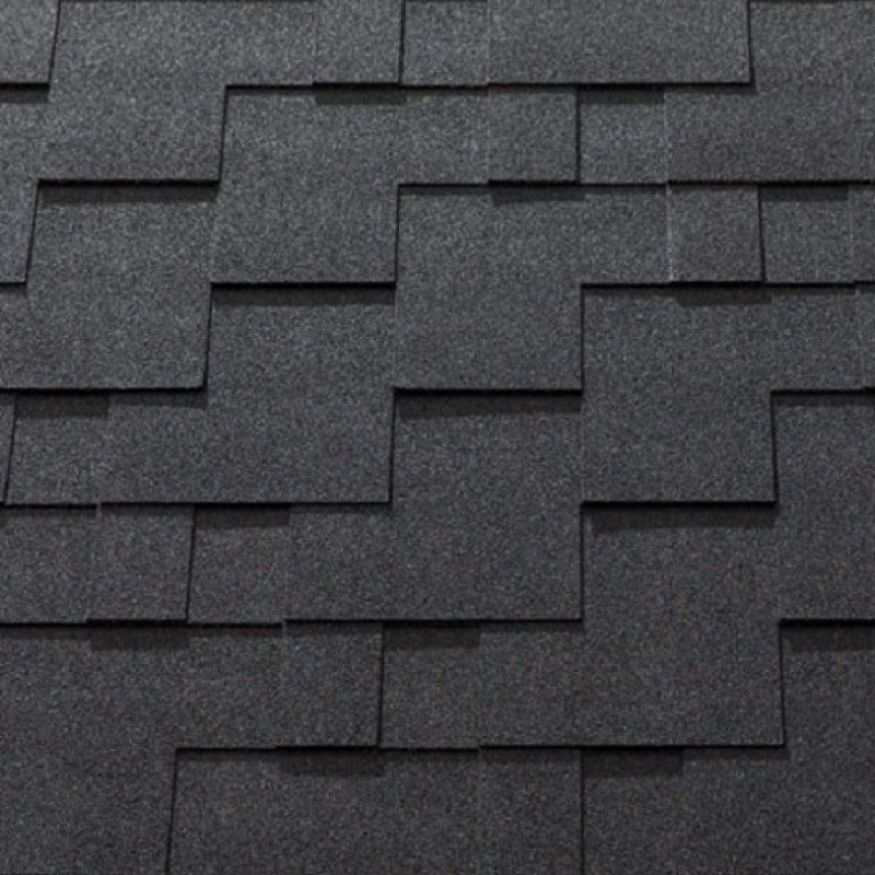 Гибкая черепица KATEPAL ROCKY черного цвета. купить в Ростове-на-Дону