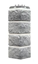 Угол наружный Grand Line, Колотый Камень Design Plus, Гранит (белый шов)
