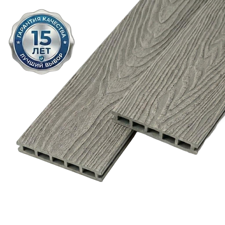 Террасная доска ДПК GardenParkett Патио, Серый купить в Ростове-на-Дону