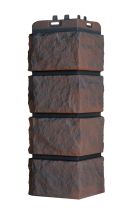 Угол наружный Grand Line, Колотый Камень Design Plus, Трюфель (черный шов)
