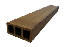 Перила из дерева и пластика (венге и коричневый)