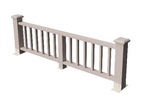 Ограждение декоративное из ДПК GRINDERDECO Троя, выбеленный дуб купить в Ростове-на-Дону