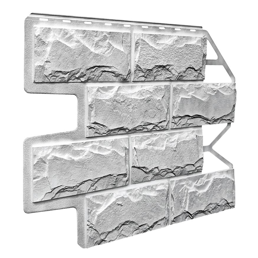 Фасадная панель FineBer Блок, Светло-серый купить в Ростове-на-Дону