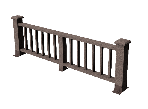 Декоративное ограждение ДПК GRINDERDECO Троя в цвете венге купить в Ростове-на-Дону