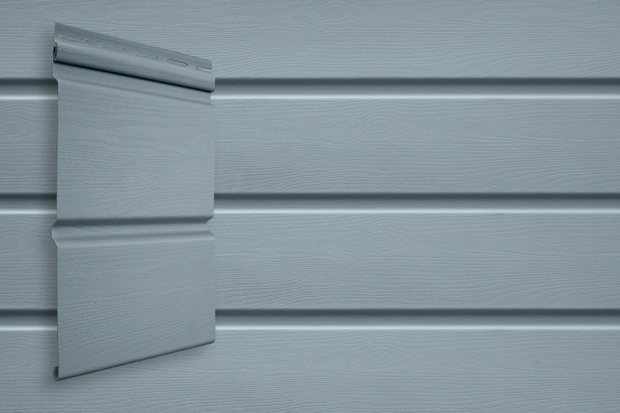 Виниловый сайдинг Grand Line Double-брус Цвет: Голубой купить в Ростове-на-Дону