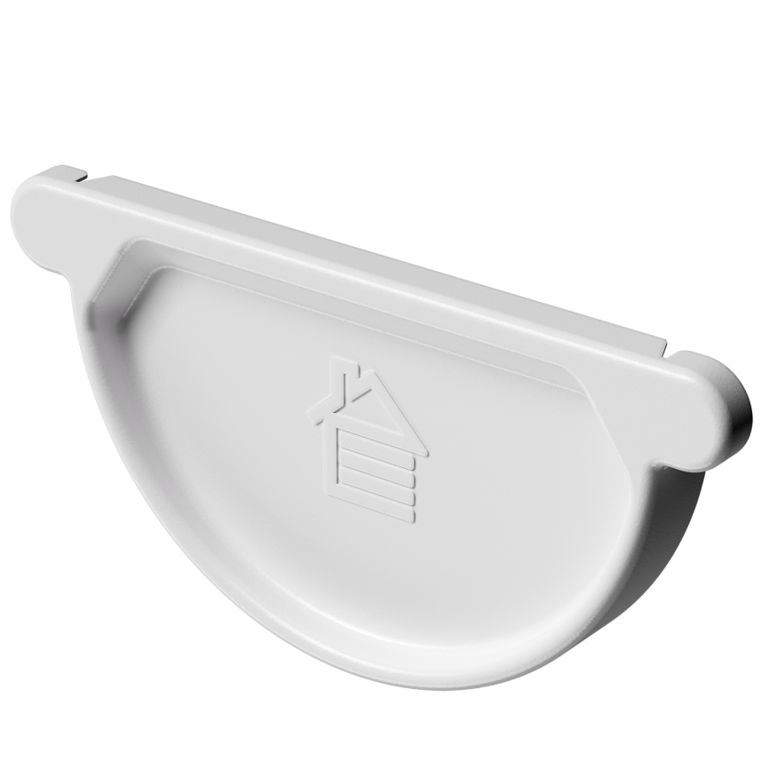 Заглушка для желоба Docke Stal Premium, цвет Пломбир. купить в Ростове-на-Дону