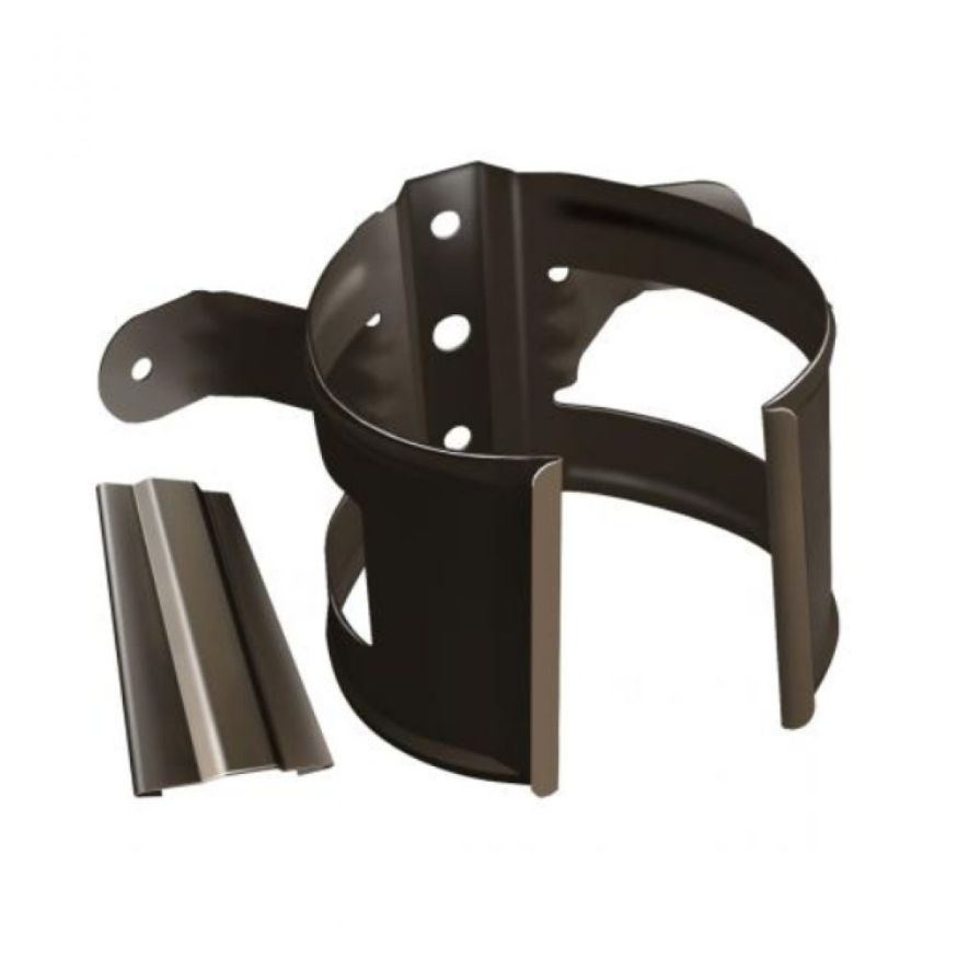 Кронштейн для трубы на деревянную основу, Grand Line, Коричневый (RR 32) купить в Ростове-на-Дону