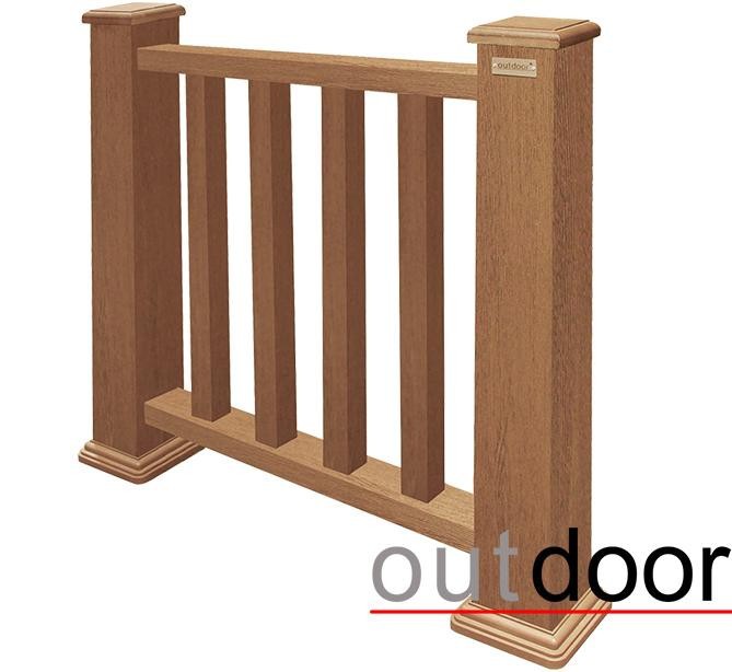 Ограждение из ДПК Outdoor Классик 3D STORM дубовый. купить в Ростове-на-Дону