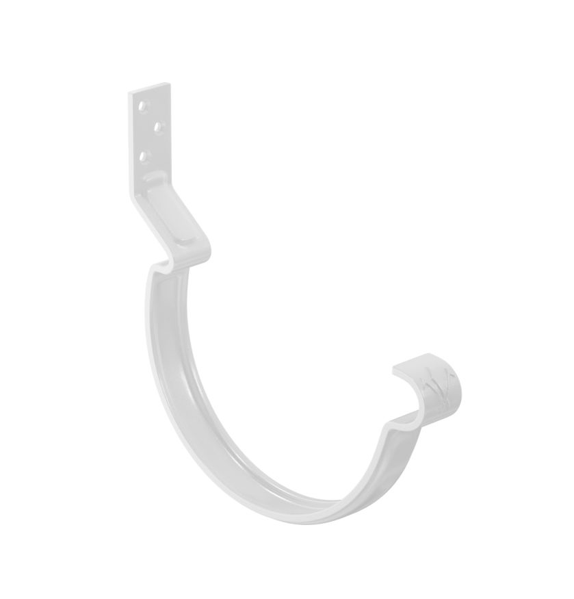 Крюк короткий усиленный модернизированный с комплектом крепления Aquasystem, PU MATT, RAL 9003 Белый 125/90 купить в Ростове-на-Дону