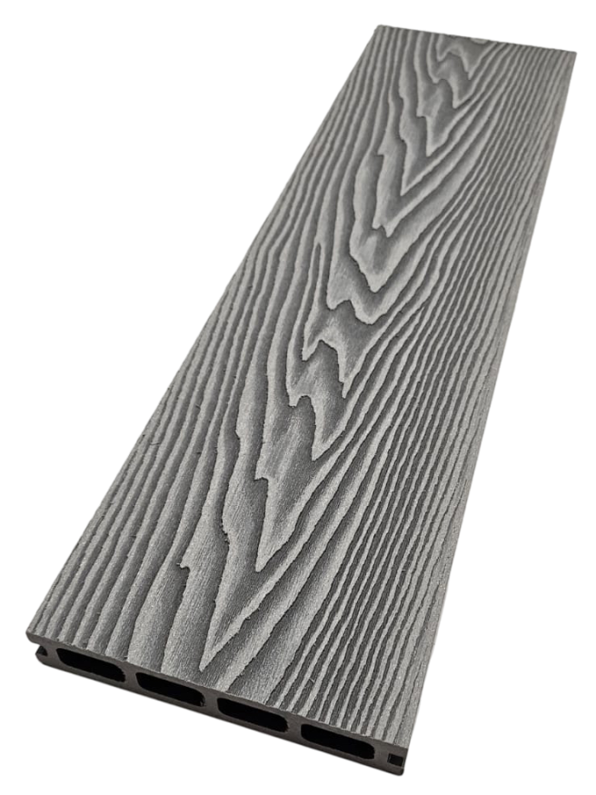 Террасная доска ДПК NanoWood 3D Double Серый купить в Ростове-на-Дону