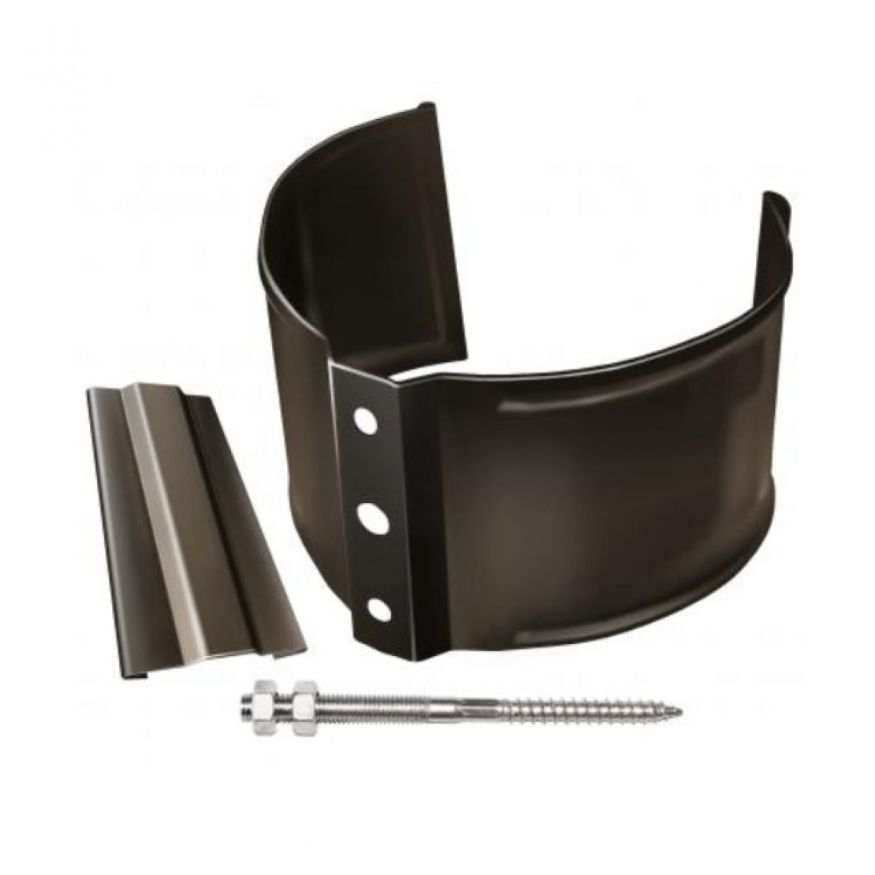 Кронштейн для трубы на кирпич, Grand Line, коричневый (RR 32) купить в Ростове-на-Дону