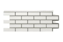 Фасадные панели Grand Line, Клинкерный кирпич Design, Молочный, шов RAL 7006