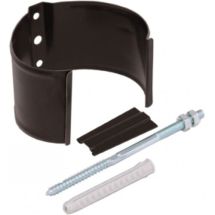 Металлический хомут для трубы на камень, Grand Line, цвет Шоколад