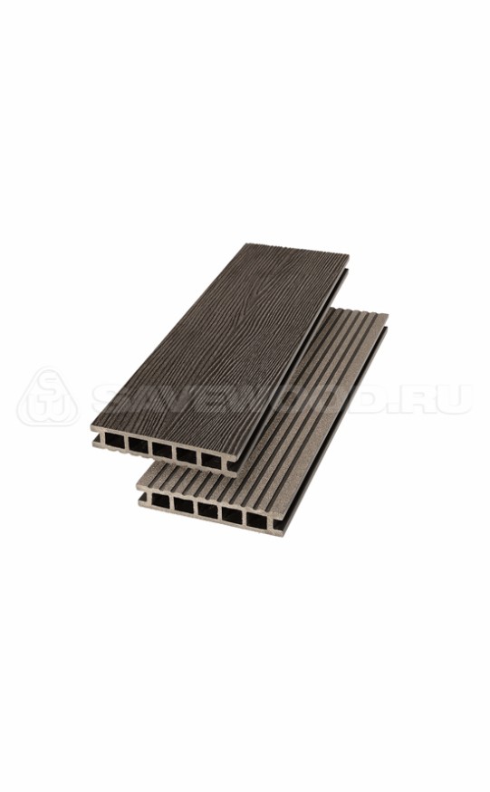 Террасная доска ДПК SaveWood, SW Ornus (R), Темно-коричневый купить в Ростове-на-Дону