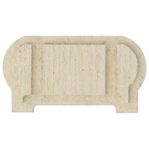 Заглушка торцевая для перил из ДПК Faynag Слоновая кость 95х50 мм