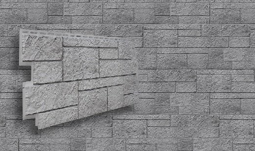 Фасадная панель VOX Sandstone (Сандстоун) светло-серого цвета купить в Ростове-на-Дону
