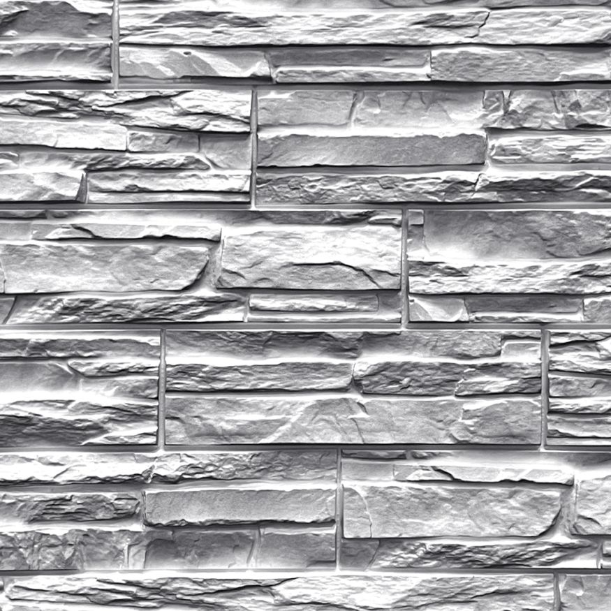 Фасадная панель FineBer Скол, Светло-серый купить в Ростове-на-Дону