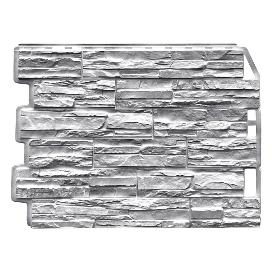 Фасадная панель FineBer Скол, Светло-серый купить в Ростове-на-Дону