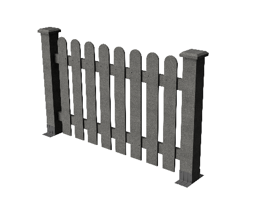 Декоративное ограждение из ДПК GRINDERDECO, цвет: серый базальт. купить в Ростове-на-Дону