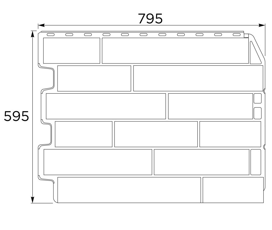 Фасадная панель FineBer Скол, Светло-бежевый купить в Ростове-на-Дону