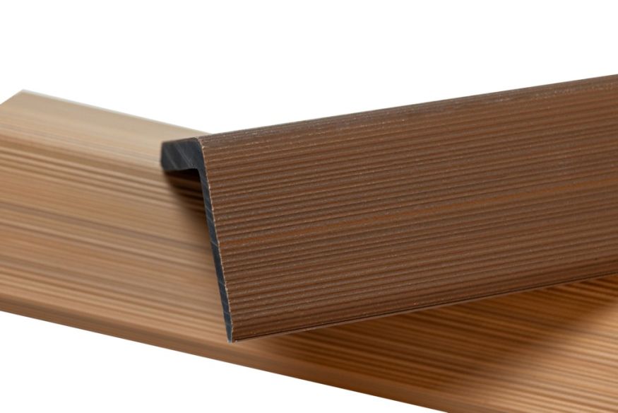 Уголок торцевой Ecodecking Скай коэкструзия Тик купить в Ростове-на-Дону