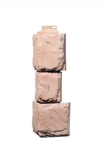 Угол Фасадного Облицовочного Материала Серии «Камень крупный» Цвет Терракота купить в Ростове-на-Дону