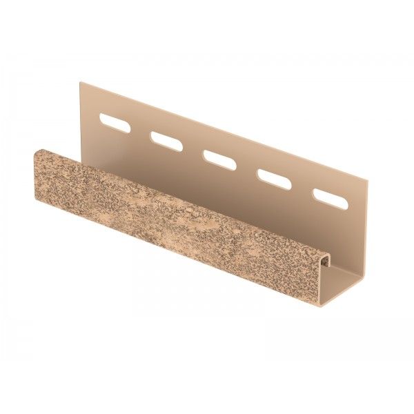 J-планка Ю-пласт Стоун Хаус Кирпич, Бежевый  купить в Ростове-на-Дону