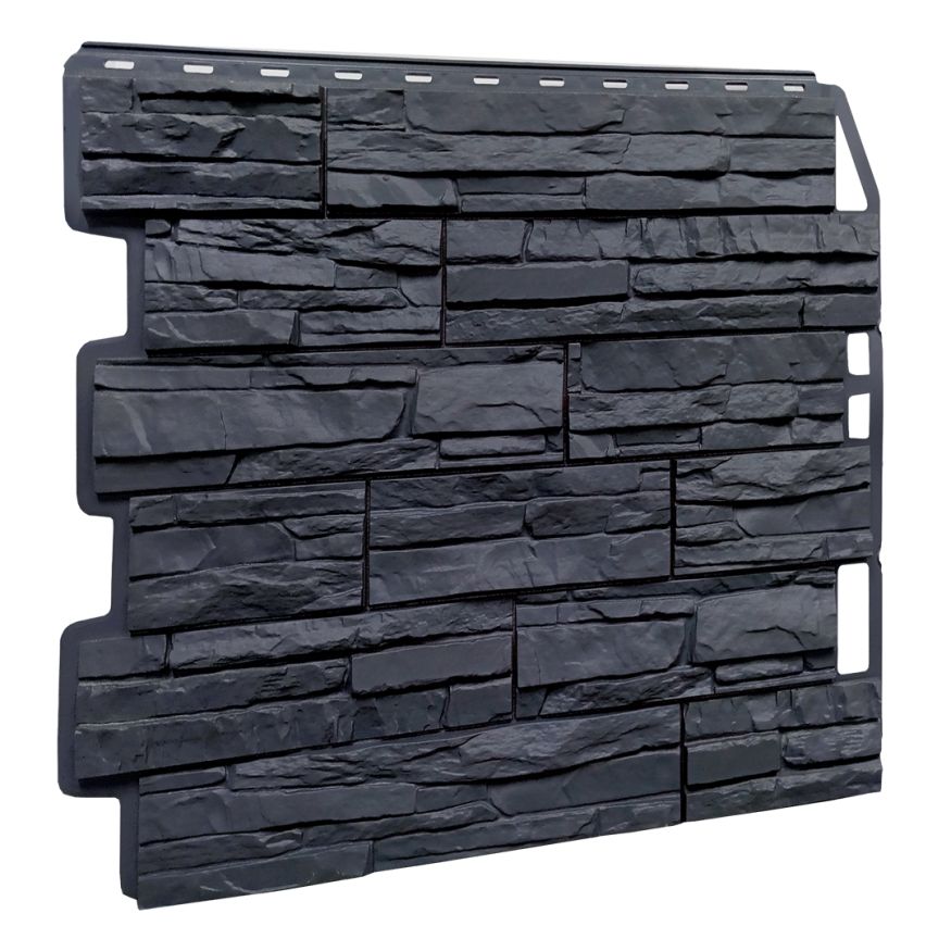 Фасадная панель FineBer Скол, Асфальт купить в Ростове-на-Дону