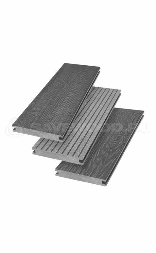 Террасная доска ДПК SaveWood, SW Fraxinus (R), Графит купить в Ростове-на-Дону