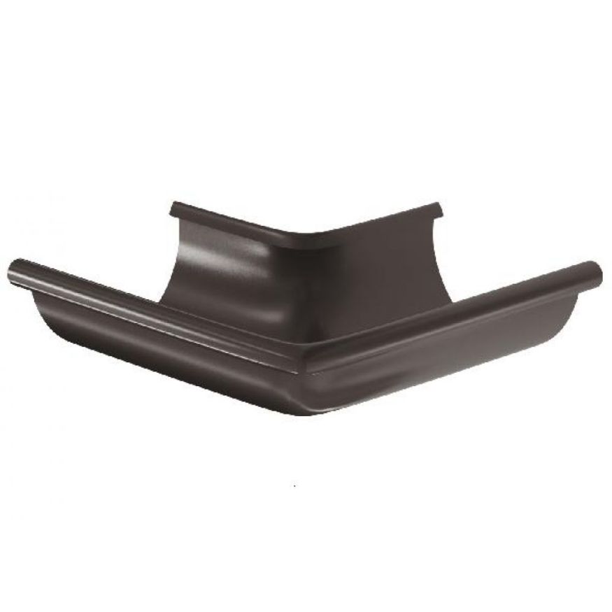 Угол желоба внешний 90°, Aquasystem, RR 32 Тёмно-коричневый 150/100 купить в Ростове-на-Дону