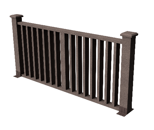 Декоративное ограждение ДПК GRINDERDECO Риальто в цвете венге купить в Ростове-на-Дону
