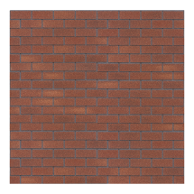 Битумная фасадная плитка Технониколь HAUBERK кирпич Терракотовый, 2 кв.м.
