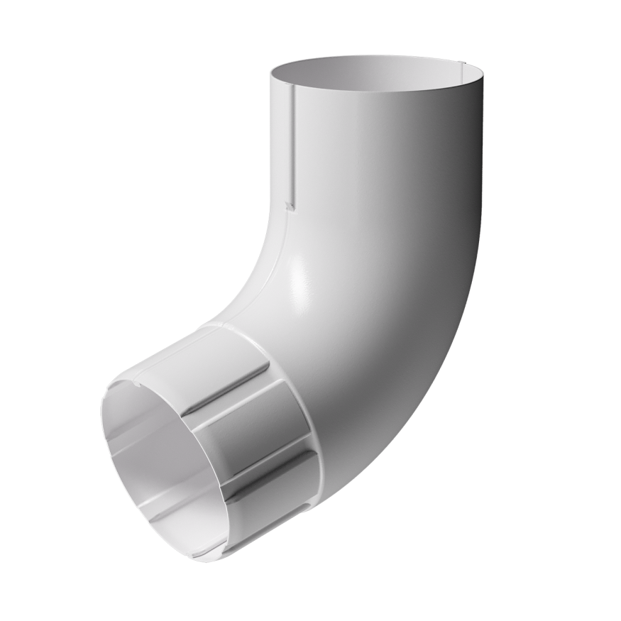 Колено для водосточной трубы 72˚, Docke Stal Premium, цвет Пломбир купить в Ростове-на-Дону