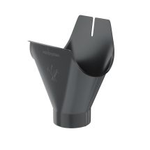 Воронка желоба Aquasystem, RAL 7024 Тёмно-серый 125/90
