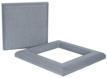 Комплект крышка и юбка ДПК для столба Polivan SINGARAJA серый цвет