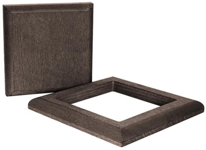 Комплект крышка и юбка ДПК для столба Polivan SINGARAJA коричневый темный. купить в Ростове-на-Дону