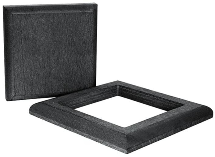 Комплект черной крышки и юбки ДПК для столба Polivan SINGARAJA купить в Ростове-на-Дону